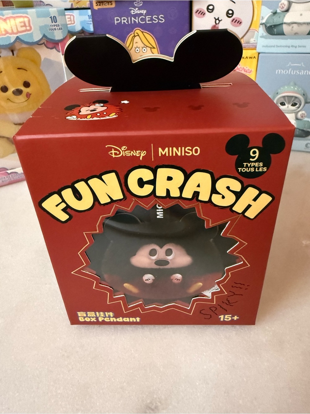 Fun Crash Mickey Blind Box Plush Keychain. New and collectible.!